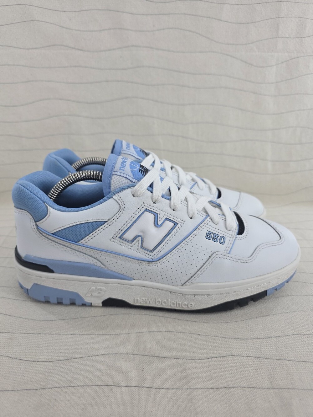 New Balance Mens 550 Team Carolina Blue White Sneakers Shoes BB550HL1 Size 9D